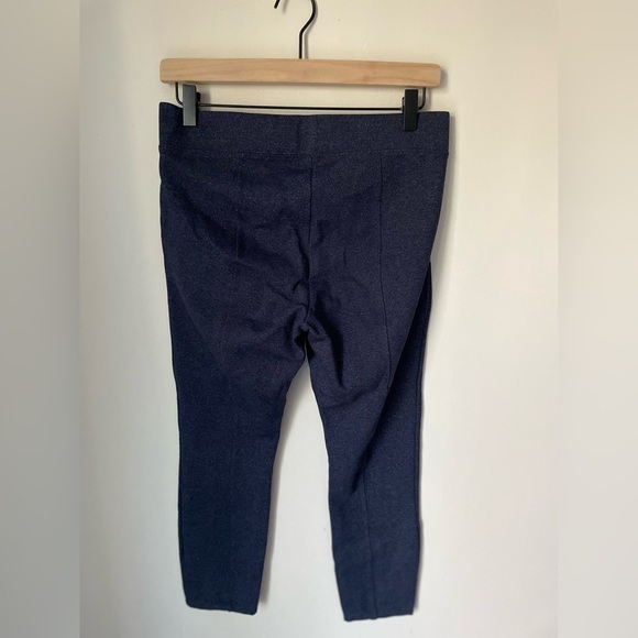 High-Rise Ponte-Knit Stevie Pants In The Navy Size Medium - Picture 8 of 8